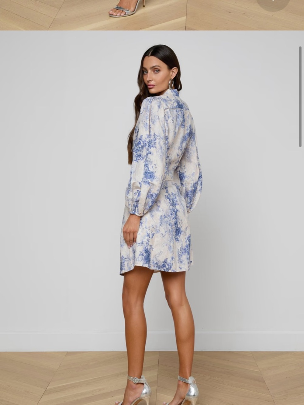 NWT L'AGENCE Kiersten Floral Belted Mini Dress - Picture 6 of 10